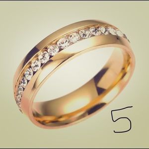 Stainless steel wedding band